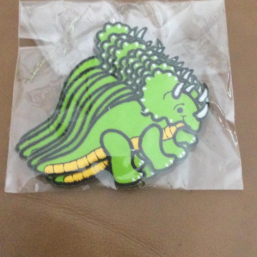 Green Dinosaur Reptile Patches - Lot of 16